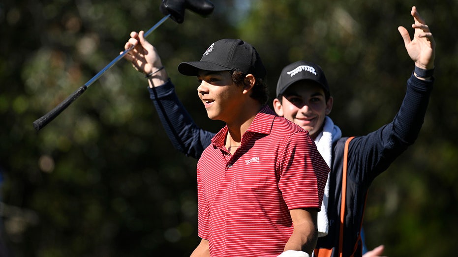 Charlie Woods, 15, makes first ever hole-in-one at PNC Championship