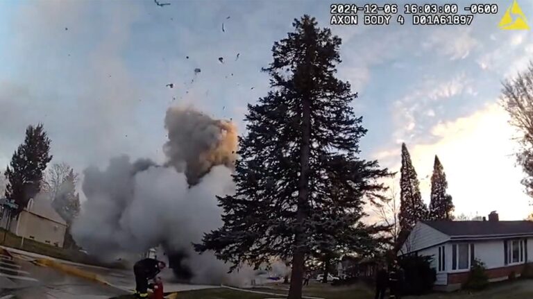 Garbage truck explodes in Illinois suburb, sending debris flying and injuring first responders