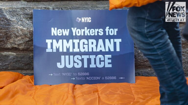 New Yorkers protest removal of 400 migrants from state-funded hotels