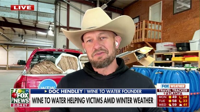 How ‘Wine to Water’ is helping hurricane victims power through winter weather