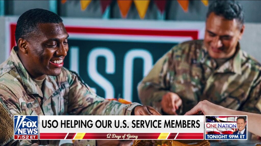 Celebrating the 12 days of giving with USO