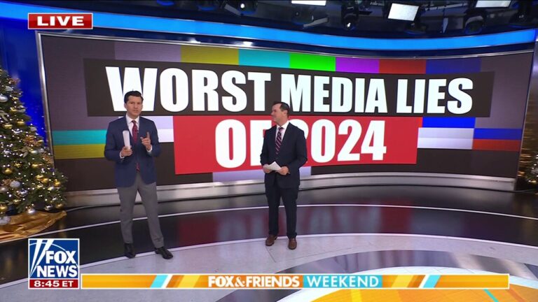 ‘Fox & Friends Weekend’ lists the worst media lies of 2024