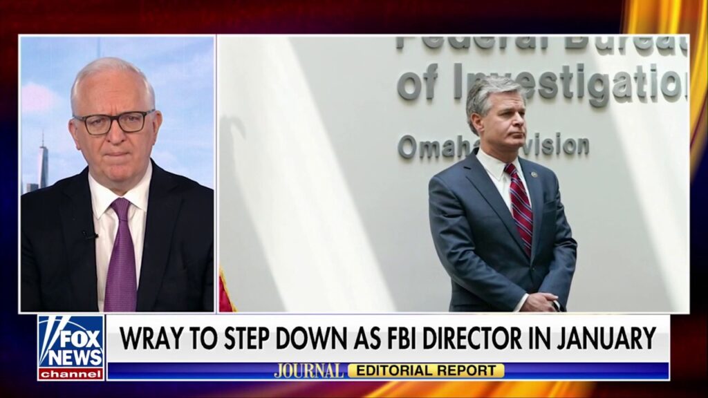 Christopher Wray exits the FBI