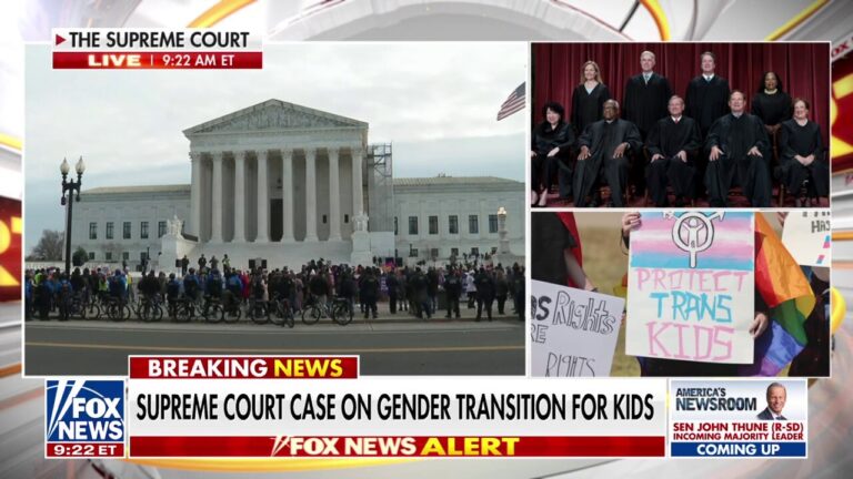 Supreme Court weighing gender transitions for kids