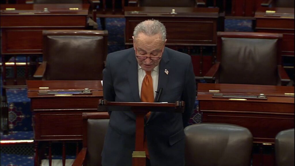 Schumer: Return to 1,547-page spending bill to avoid shutdown