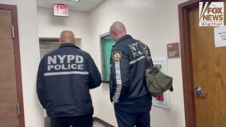 NYPD officers arrive at the Altoona Police Department