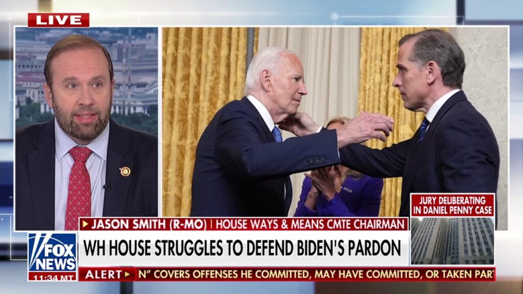 President Biden tries to justify Hunter pardon by accusing DOJ of politicization