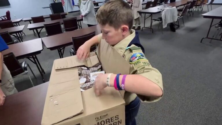 Popcorn donation from Boy Scout helps fuel police department