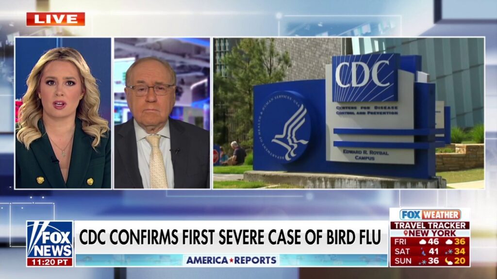 CDC confirms first instance of severe illness in the U.S. caused by the bird flu