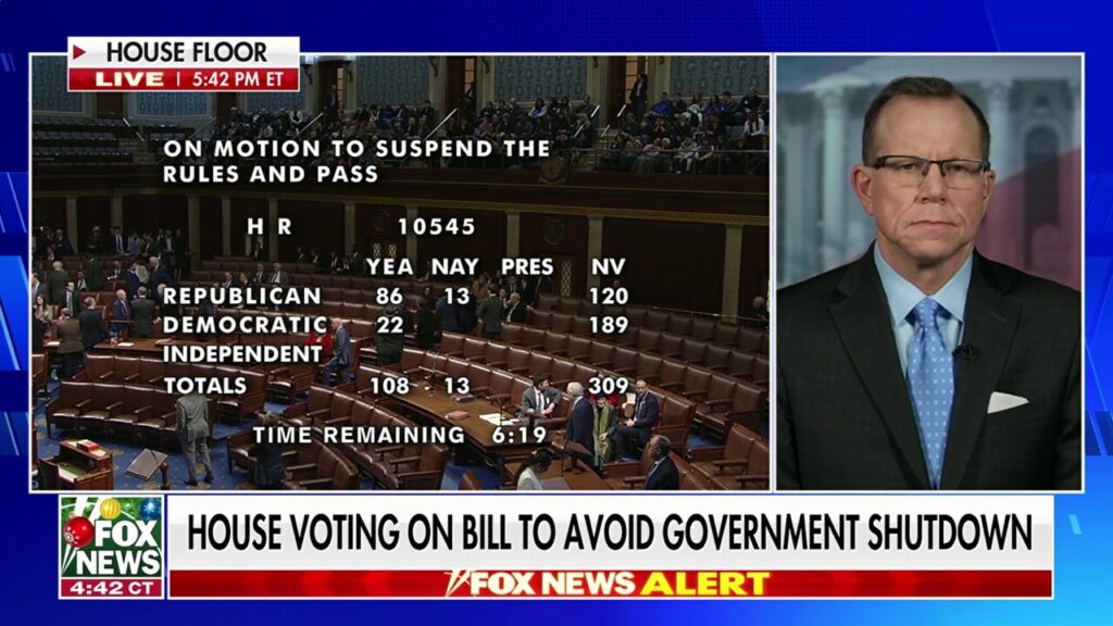 House vote on government spending bill underway