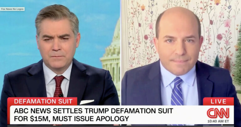 CNN's Stelter, Acosta fret over fallout of ABC settlement with Trump: 'Chilling effect'