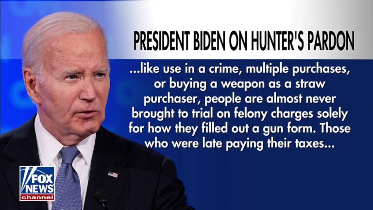 President Biden on son’s pardon: ‘Hunter was treated differently’