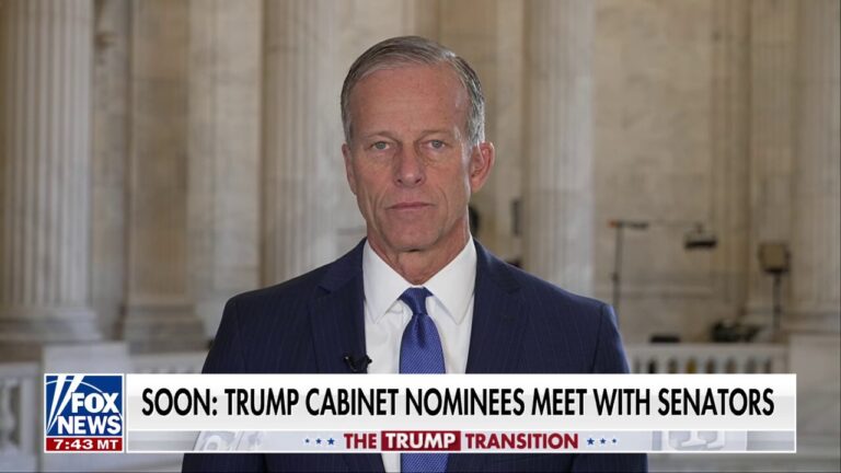 Sen. John Thune previews meetings with Trump picks: 'Give them a fair process'