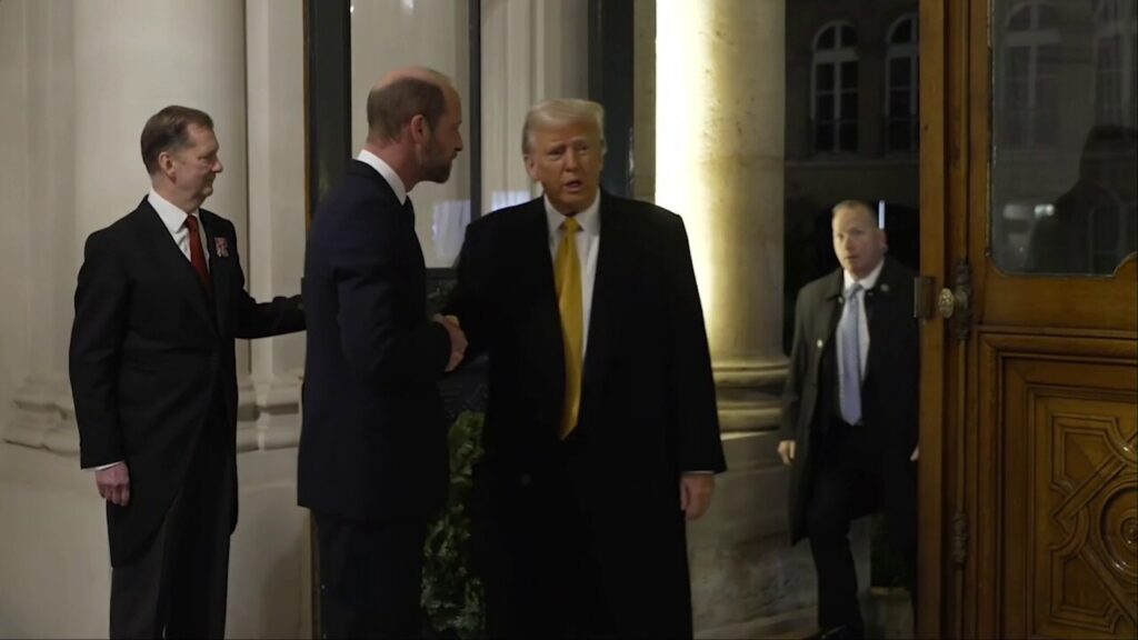 Trump and Prince William meet in Paris