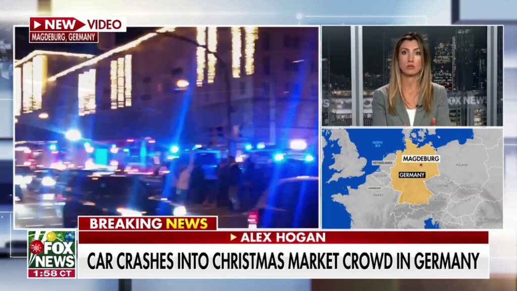 Car plows into Christmas market crowd in Germany