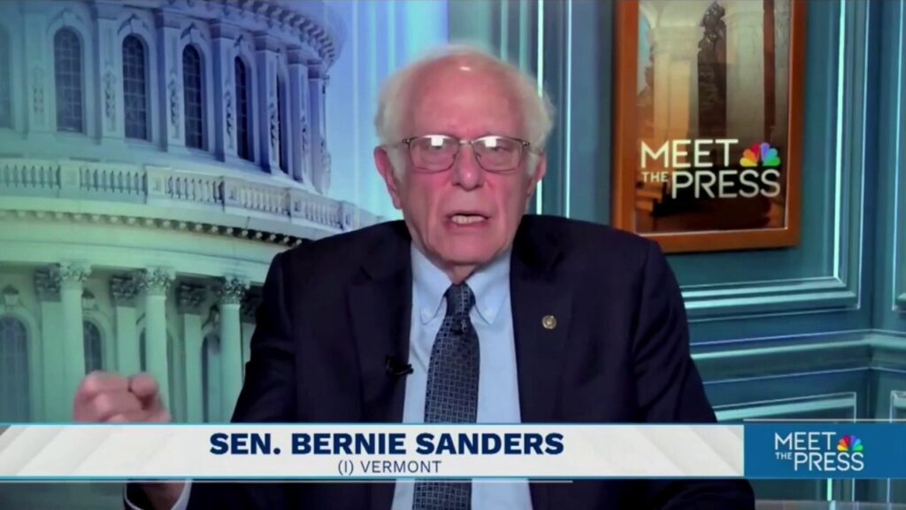 Bernie Sanders says 'violence is never the answer' but 'people's anger' is rising up