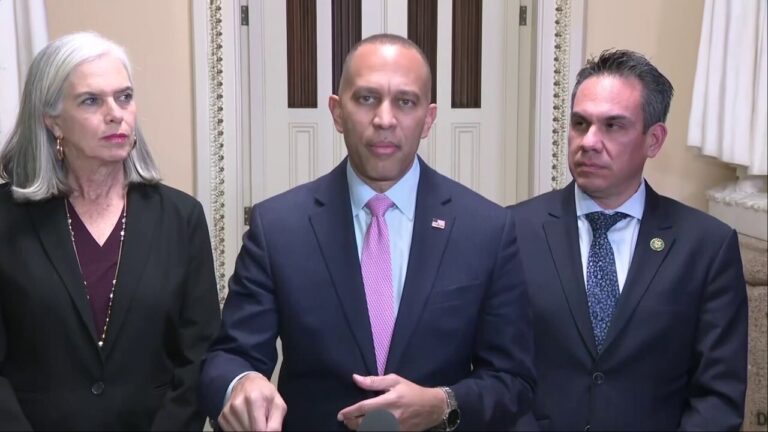 House Minority Leader Hakeem Jeffries says GOP decided to break bipartisan agreement on CR