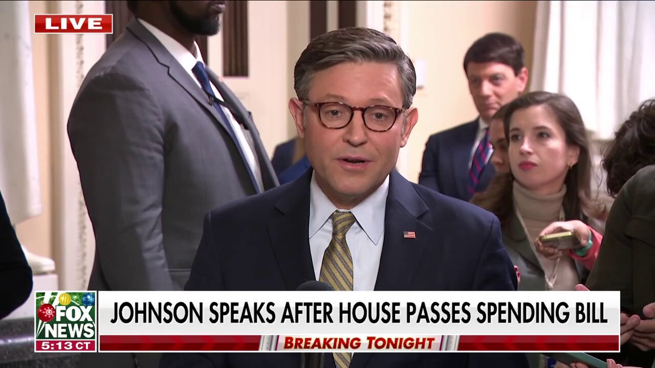 House Speaker Mike Johnson on interim spending bill: 'This is America First legislation'