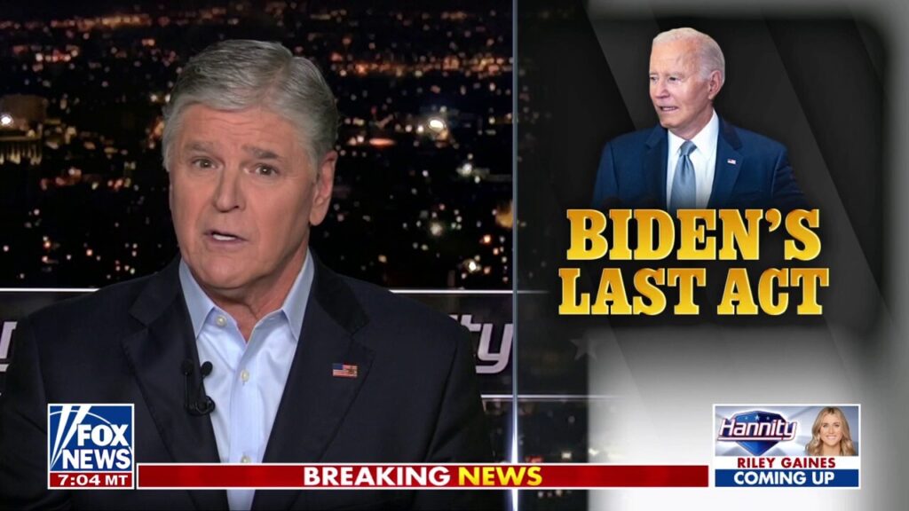 Sean Hannity: Biden ‘sabotaging’ Trump in last act as president is ‘on brand’