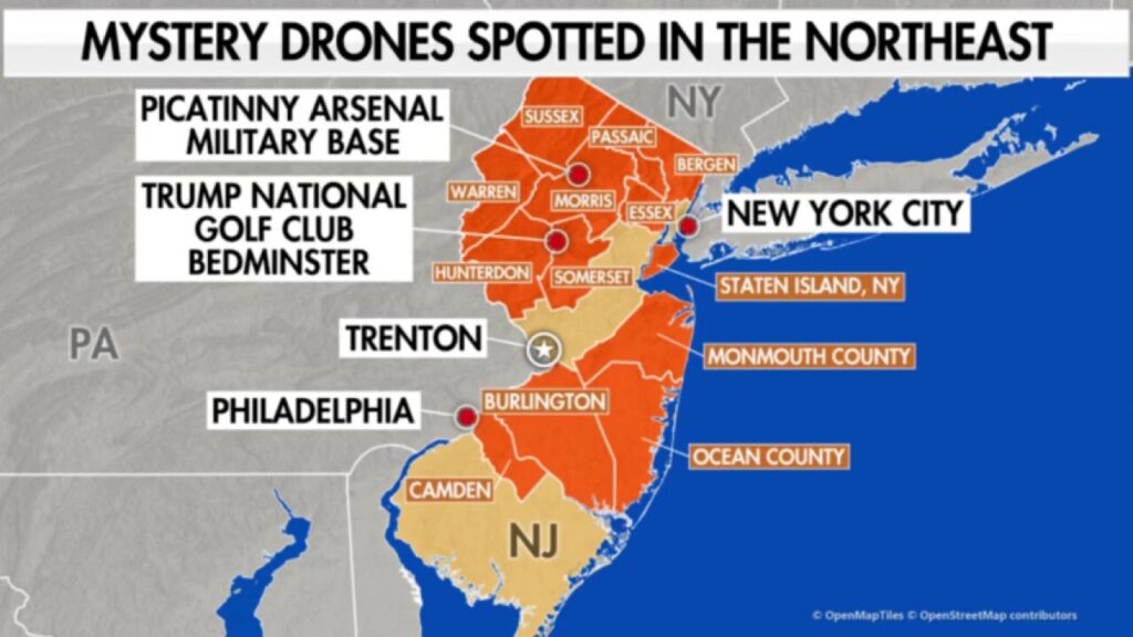 Drones swarm New Jersey as governor dismisses concern for public safety