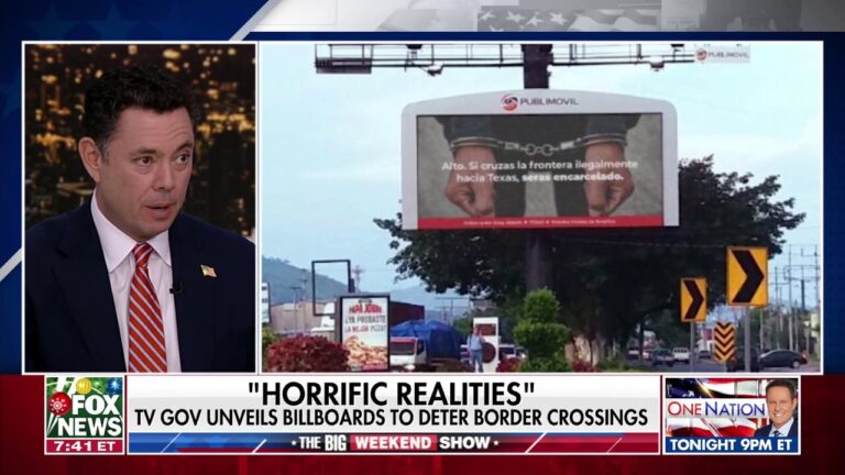 Texas governor unveils billboards to deter illegal border crossings