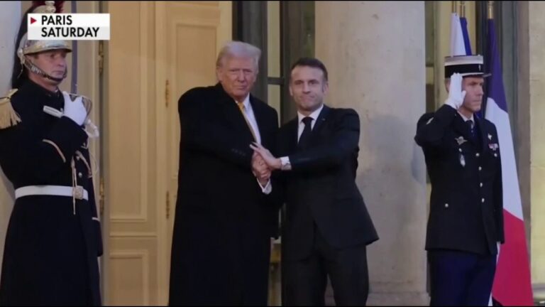 Trump’s viral power handshake with Macron reignites their iconic greeting rivalry