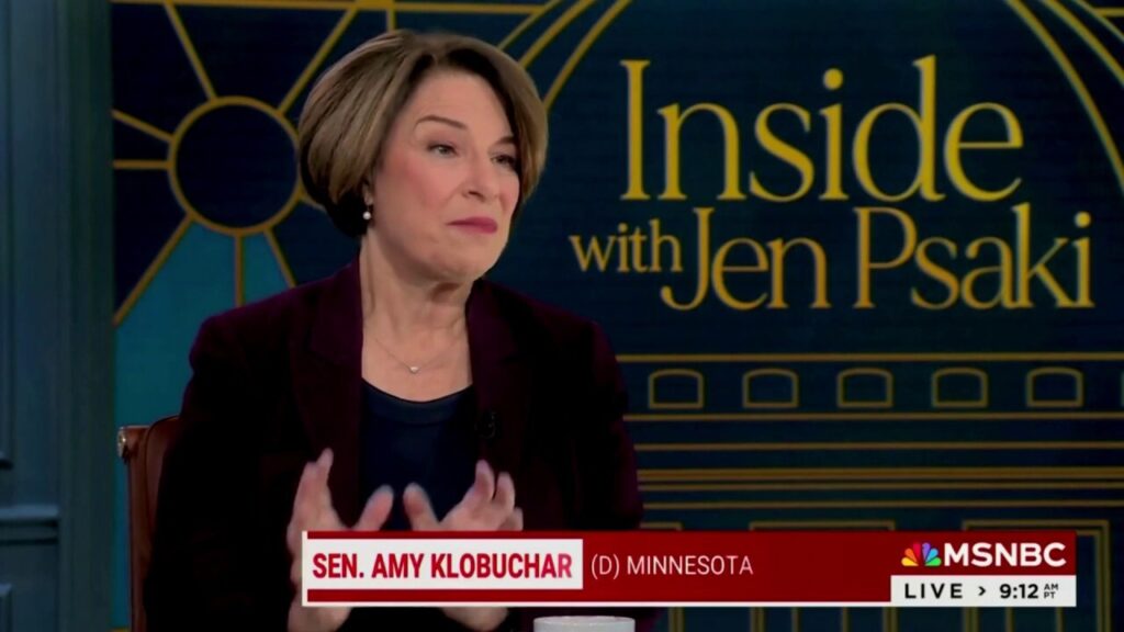 Sen. Amy Klobuchar says she's 'not a fan' of Biden's pardon