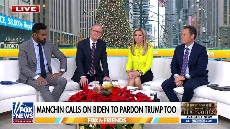 Manchin calls on Biden to pardon Donald Trump: Make it 'balanced'