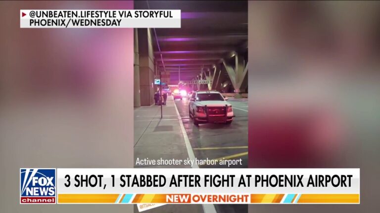 Fight at Phoenix airport leaves 3 shot, 1 stabbed