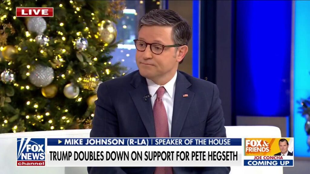 House speaker 'optimistic' about Hegseth confirmation: 'He's on the right track'