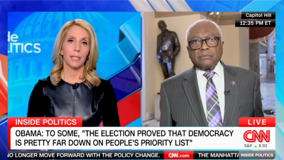 Rep. James Clyburn suggests democracy still at risk after last election: Election of 1876 'led to Jim Crowe'