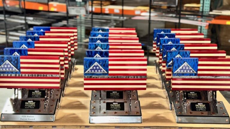 Fox Nation Patriot Awards: Wisconsin metal art company who 'chased the American dream' unveils 2024 trophies