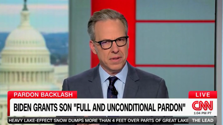 Tapper says Biden lying about pardoning Hunter makes his admin and allies ‘either credulous or complicit’