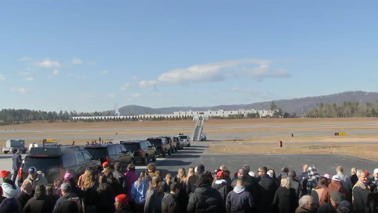 WATCH LIVE: Trump arrives in Asheville, NC for his first domestic trip as president