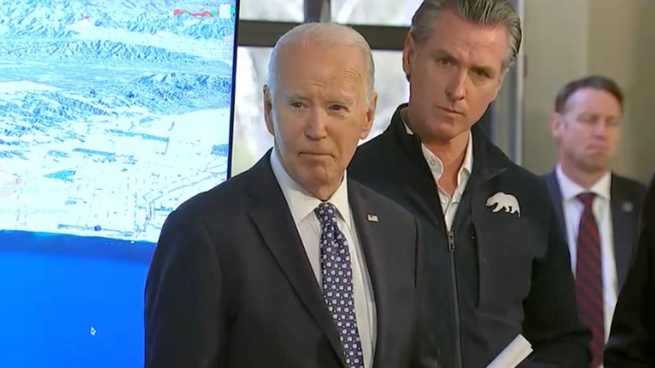 Biden celebrates great-granddaughter, takes no questions at California wildfire briefing with Newsom