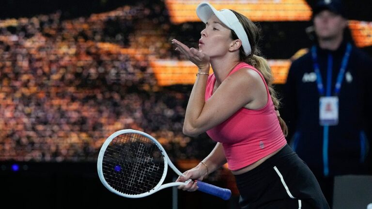 American tennis pro Danielle Collins thanks Australian Open fans for ‘paying my bills’ after getting heckled