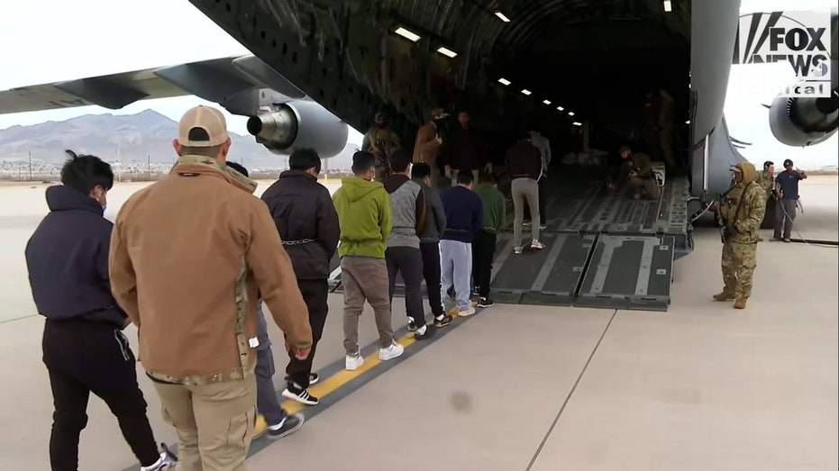 Exclusive look into Trump repatriation flight on C-17 military plane to Ecuador