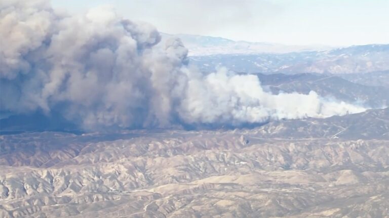 Fast-moving Hughes Fire breaks out in Los Angeles County as California officials order evacuations