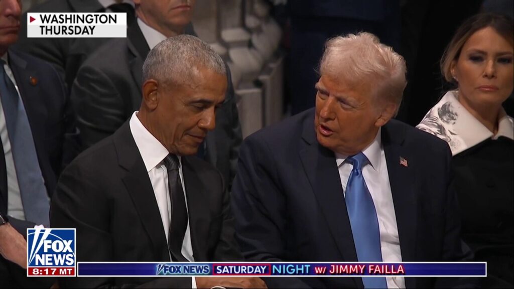 What were Obama and Trump saying to each other?