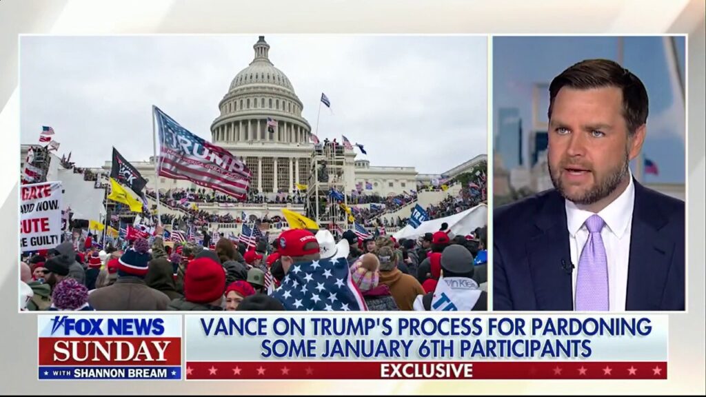 'Equal administration of law': JD Vance describes process for pardoning Jan 6 Capitol protesters