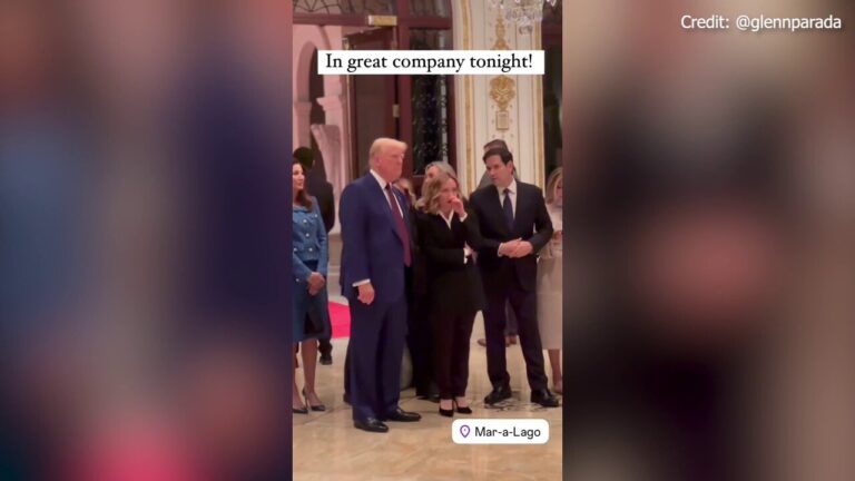 President-elect Donald Trump welcomes Italian Prime Minister Giorgia Meloni to Mar-a-Lago