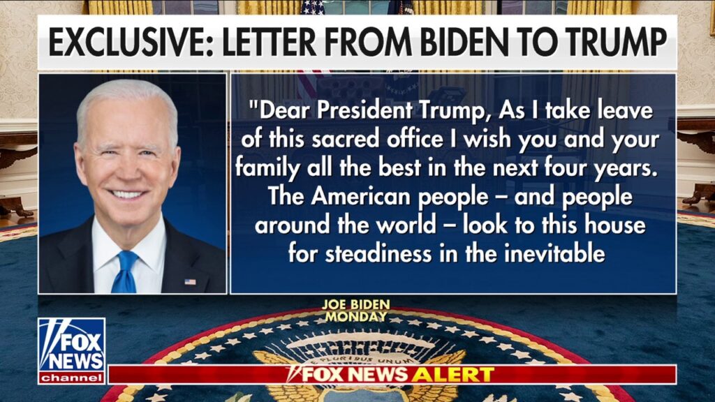 Fox News exclusively reveals text of Biden's letter to Trump