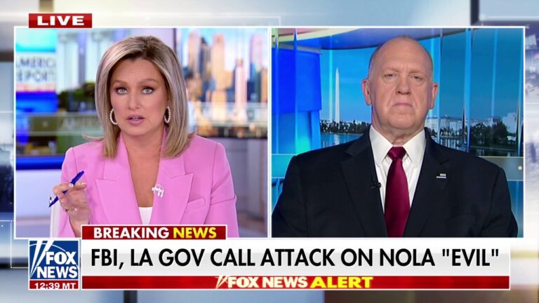 Tom Homan warns US is 'in danger' after New Orleans attack, Tesla Cybertruck explosion