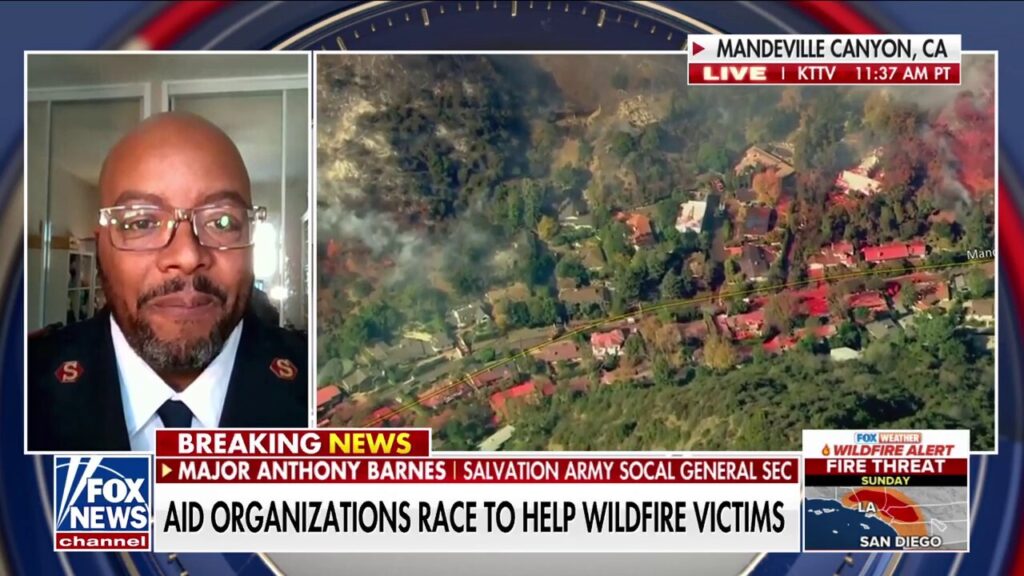 Salvation Army working to address ‘basic, immediate needs’ of Cali wildfire victims: ‘Hope is on the way’