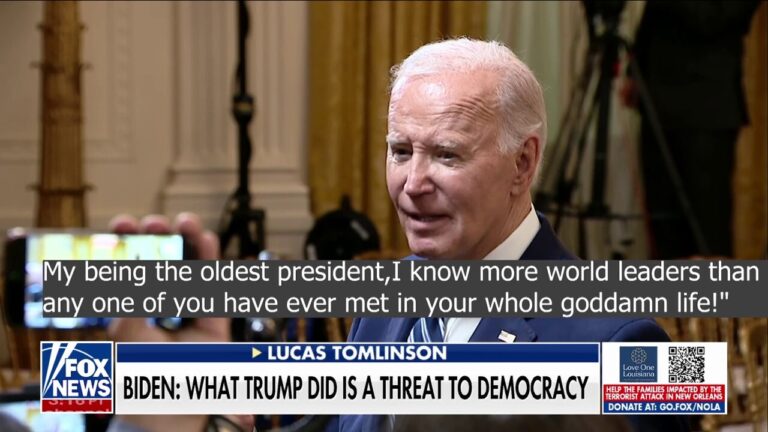 Biden says Trump is a ‘genuine threat to democracy,’ scolds reporters