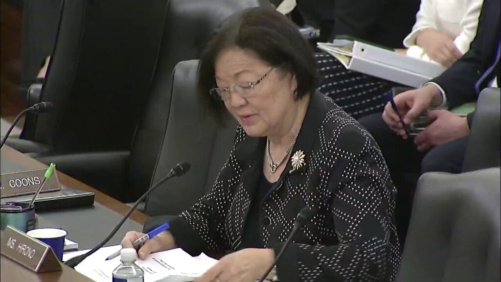 Sen Hirono continues her practice of asking Trump nominees if they've ever sexually assaulted anyone.