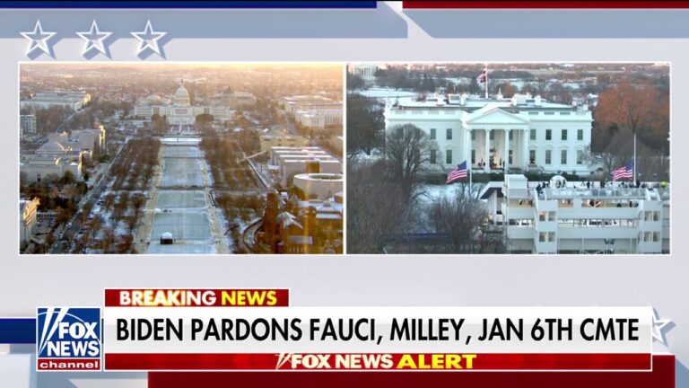 Biden issues last-minute pardons for Fauci, Jan. 6th committee