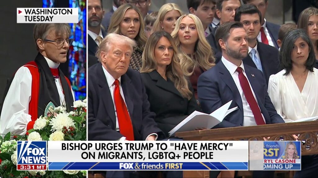 Trump fires back at 'woke' bishop for far-left church lecture: 'Ungracious'