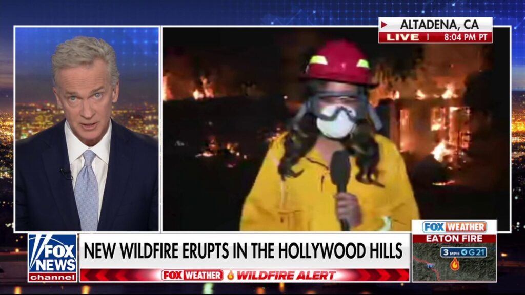 Another wildfire erupts in the Hollywood Hills