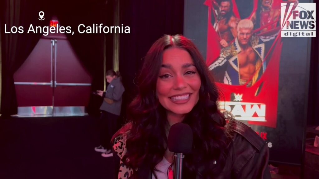 Vanessa Hudgens lives out dream of stepping into WWE ring